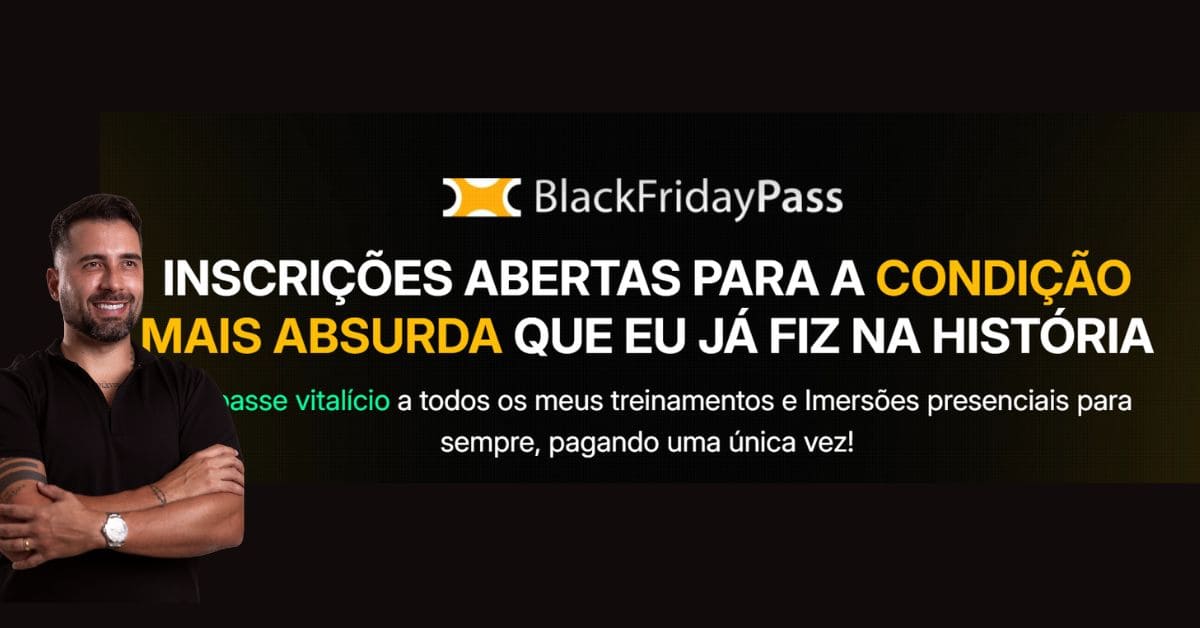 Black Friday Pass Caio Calderaro 2025 Inscrições Abertas