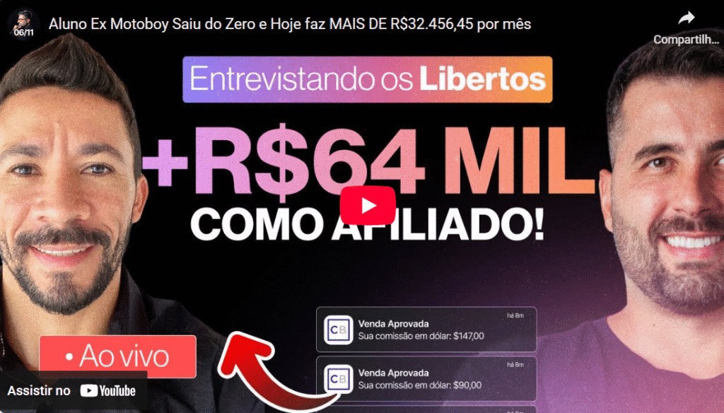 Marketing de Afiliados Ex-Motoboy Ganha R$32 Mil por Mês