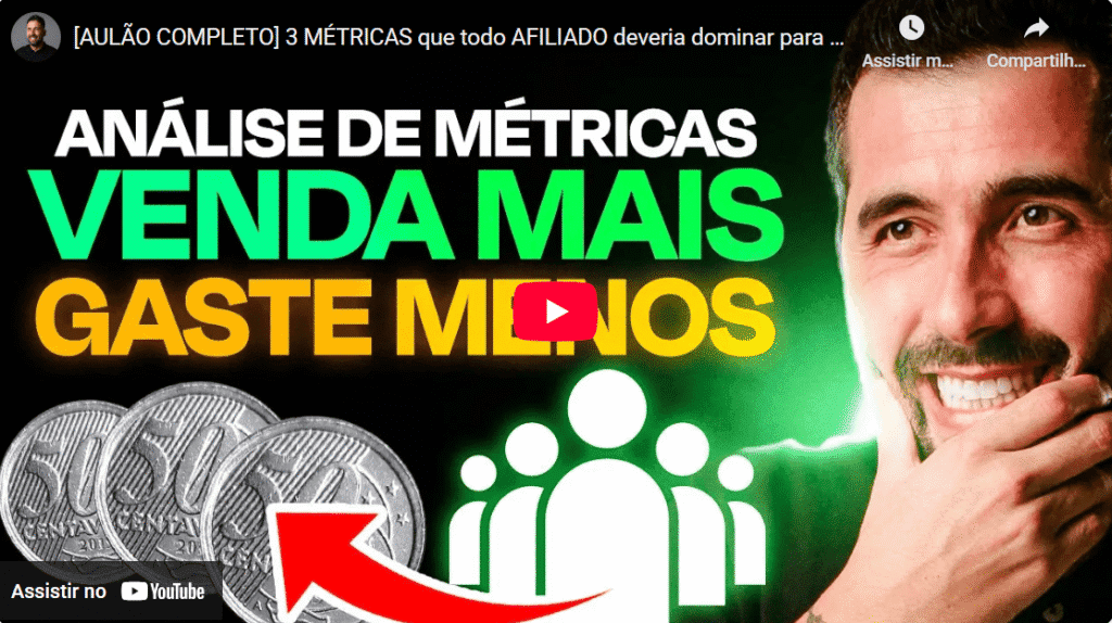[AULÃO COMPLETO] 3 MÉTRICAS que todo AFILIADO deveria dominar para VENDER MAIS -
 GPA 3.0 Caio Calderaro