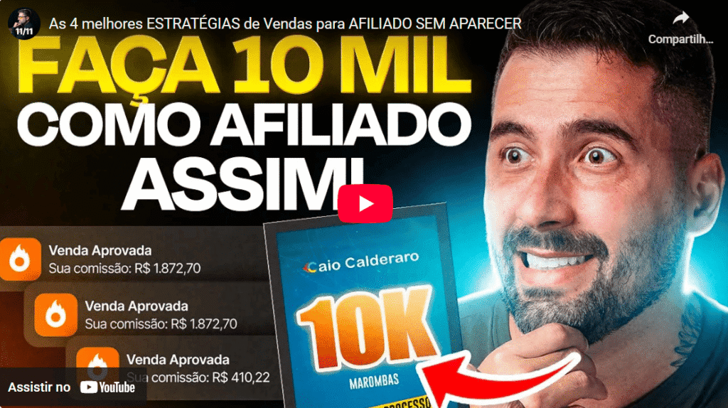 4 Estratégias de Vendas para Afiliado Sem Aparecer