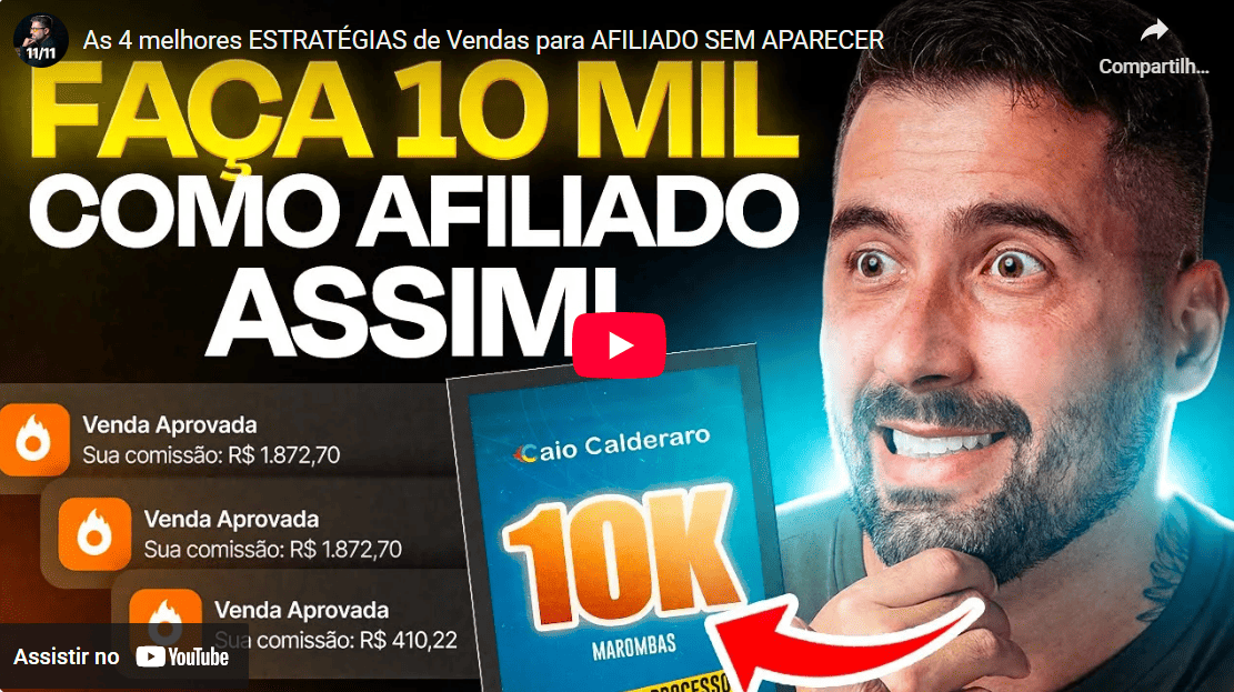 4 Estratégias de Vendas para Afiliado Sem Aparecer