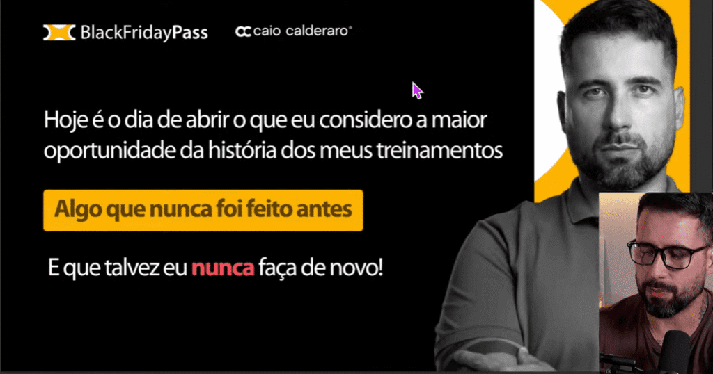 Black Friday Pass Caio Calderaro: Oferta Exclusiva!