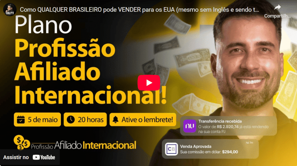 Profissão Afiliado Internacional - Caio Calderaro