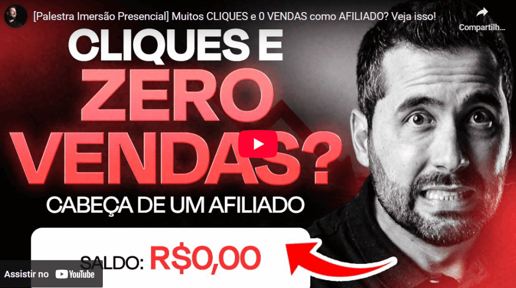 Muitos Cliques e Zero Vendas como Afiliado Caio Calderaro
