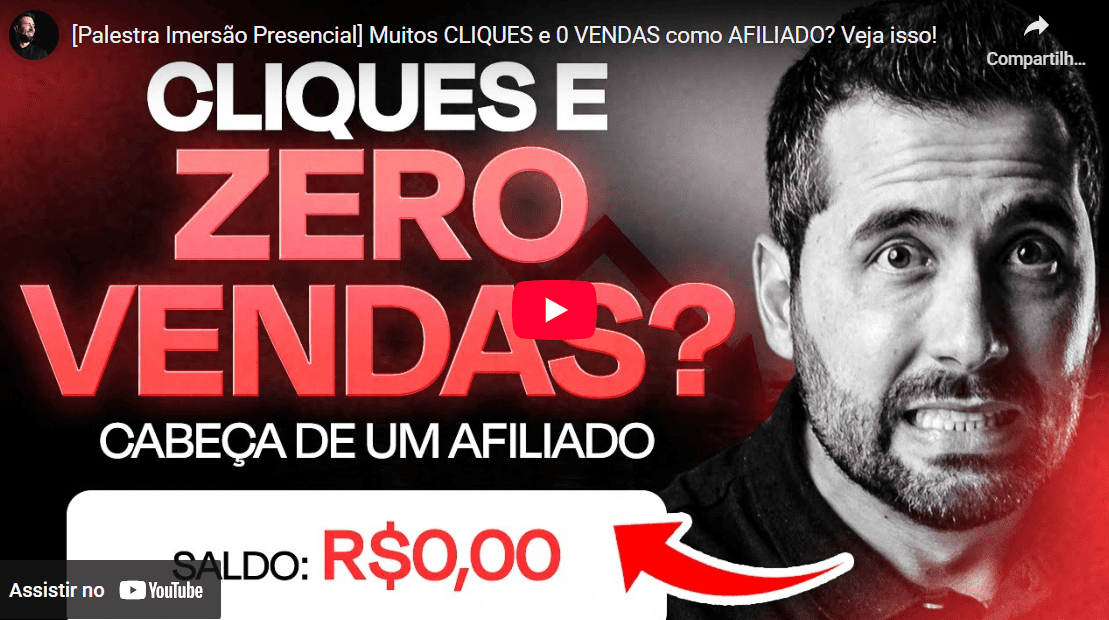 Muitos Cliques e Zero Vendas como Afiliado Caio Calderaro